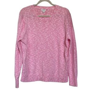 J. Crew Crewneck Beach Sweater in Crisp Berry